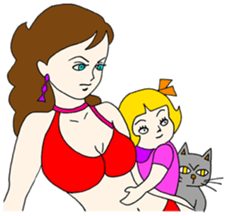 Tsundere mom sticker #783230