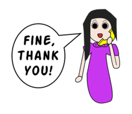 English with Lina: (2) Greetings sticker #783688