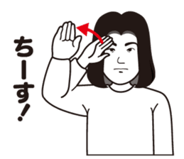 International Sign language stamp sticker #783733