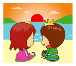 my prince & princess sticker #784949