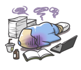 Pencil Raccoon sticker #785377