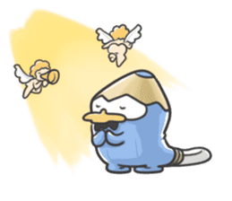 Pencil Raccoon sticker #785384