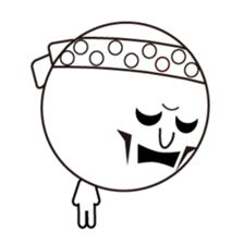 Black-WaterMellonMan sticker #786211