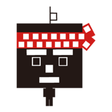 Black-WaterMellonMan sticker #786238