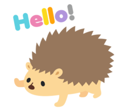hedgehog hurry sticker #786919