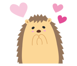 hedgehog hurry sticker #786920