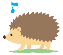 hedgehog hurry sticker #786921