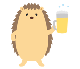 hedgehog hurry sticker #786923