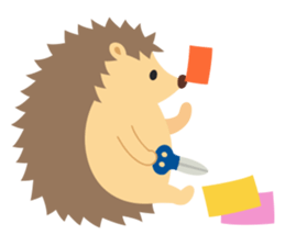 hedgehog hurry sticker #786924