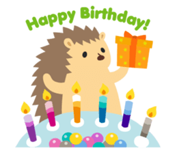 hedgehog hurry sticker #786927