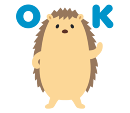 hedgehog hurry sticker #786928