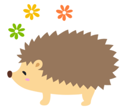 hedgehog hurry sticker #786931