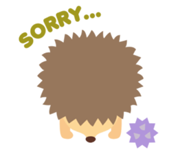 hedgehog hurry sticker #786933