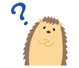 hedgehog hurry sticker #786935
