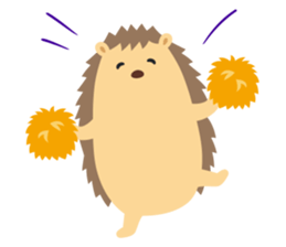 hedgehog hurry sticker #786936