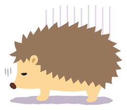 hedgehog hurry sticker #786937