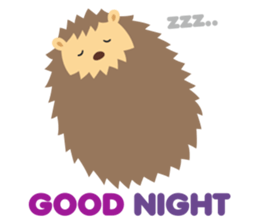 hedgehog hurry sticker #786939