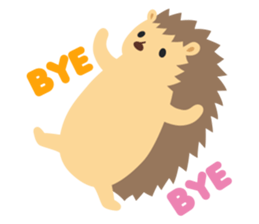 hedgehog hurry sticker #786944
