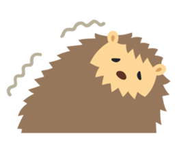hedgehog hurry sticker #786945