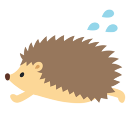 hedgehog hurry sticker #786946