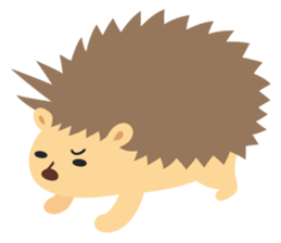 hedgehog hurry sticker #786948
