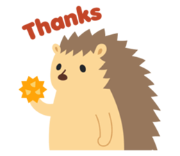hedgehog hurry sticker #786949