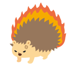 hedgehog hurry sticker #786951
