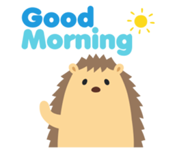 hedgehog hurry sticker #786954