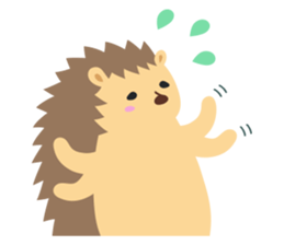 hedgehog hurry sticker #786956