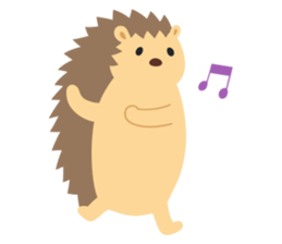 hedgehog hurry sticker #786957