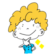 Afro Boy sticker #787160