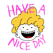 Afro Boy sticker #787167