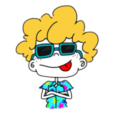 Afro Boy sticker #787180