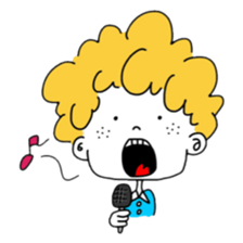 Afro Boy sticker #787193