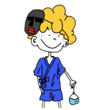 Afro Boy sticker #787196