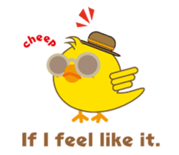 A chick as greenhorn.1 sticker #787280