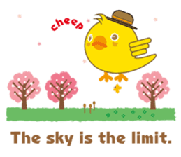 A chick as greenhorn.1 sticker #787283