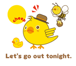 A chick as greenhorn.1 sticker #787285