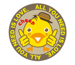 A chick as greenhorn.1 sticker #787290