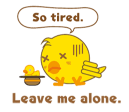 A chick as greenhorn.1 sticker #787292