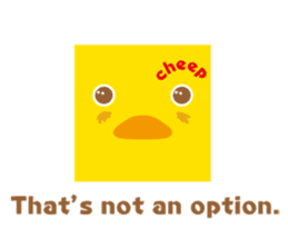 A chick as greenhorn.1 sticker #787294