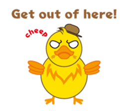 A chick as greenhorn.1 sticker #787295