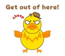 A chick as greenhorn.1 sticker #787295