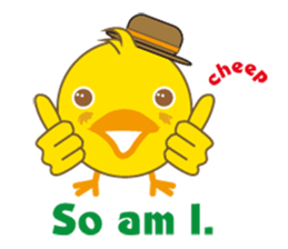 A chick as greenhorn.1 sticker #787298