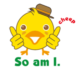 A chick as greenhorn.1 sticker #787298