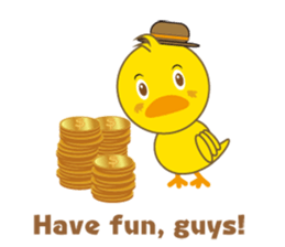 A chick as greenhorn.1 sticker #787299