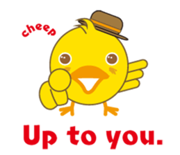 A chick as greenhorn.1 sticker #787306