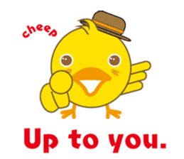 A chick as greenhorn.1 sticker #787306