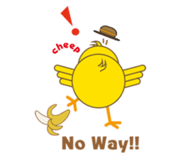 A chick as greenhorn.1 sticker #787307