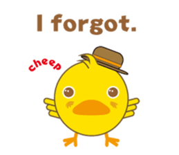 A chick as greenhorn.1 sticker #787309